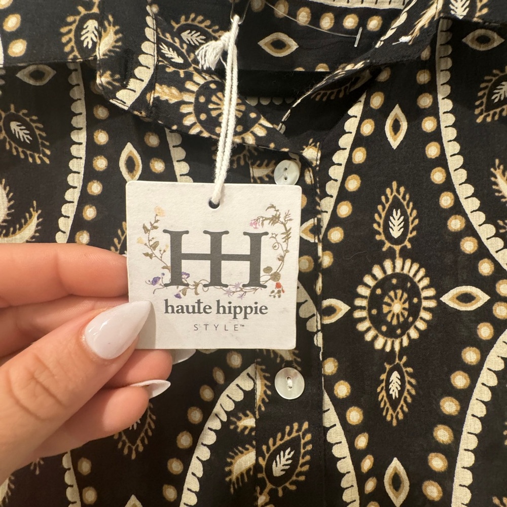 HAUTE HIPPIE DRESS / duster / shirt dress MEDIUM. NWT